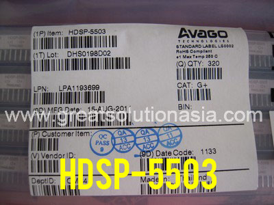 HDSP-5503 factory sealed Avago LED 7-SEG HDSP-5503