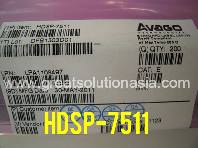 HDSP-7511 Avago Seven Segment Displays 