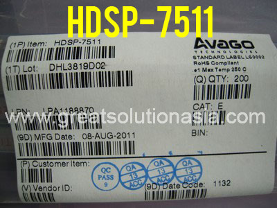 HDSP-7511 factory sealed Avago LED 7-SEG HDSP-7511