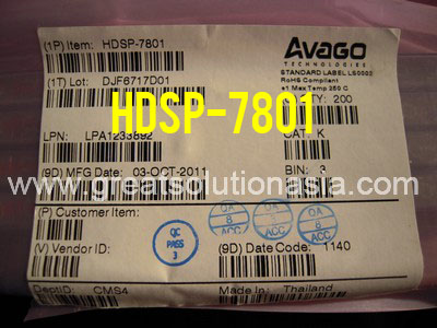 HDSP-7801 factory pack Avago HDSP-7801