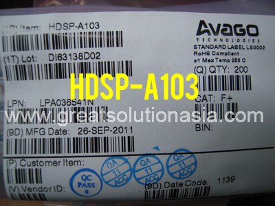 HDSP-A103 factory sealed Avago HDSP-A103