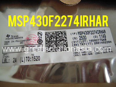 MSP430F2274IRHAR 16-Bit Microcontroller factory warranty TI MSP430F2274IRHAR