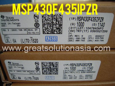 MSP430F435IPZR MCU TI MSP430F435IPZR