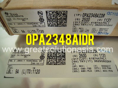 OPA2348AIDR TI factory warranty OPA2348AIDR