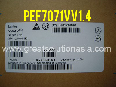 PEF7071VV1.4 factory sealed LANTIQ PEF7071VV1.4